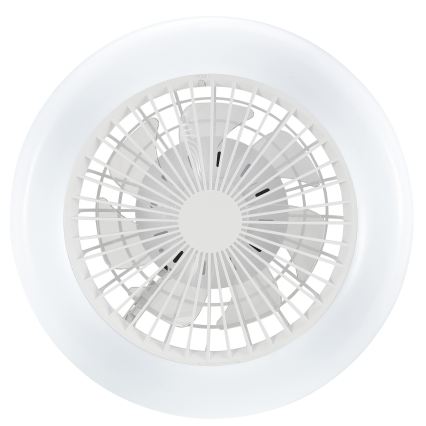 Brilliant - Plafonnier LED dimmable avec ventilateur MONTERO LED/20W/230V 2700-6500K Ø 42 cm blanc + télécommande