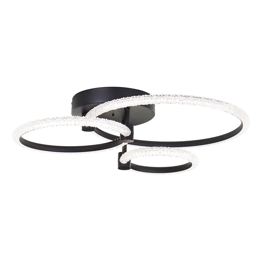 Brilliant - Plafonnier LED dimmable AYDIN LED/34W/230V 3000-6500K noir + télécommande