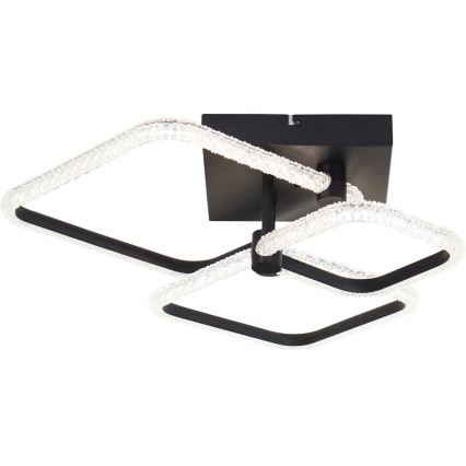 Brilliant - Plafonnier LED dimmable AYDIN LED/30W/230V 3000-6500K noir + télécommande