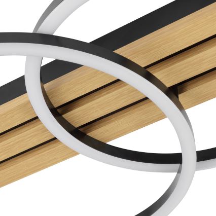 Brilliant - Plafonnier LED dimmable CALMA LED/21W/230V noir