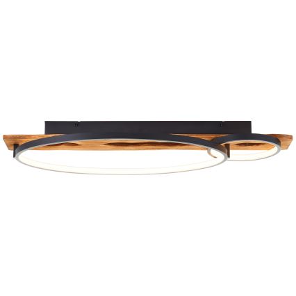Brilliant - Plafonnier LED à intensité variable PIRUS LED/30W/230V 30x70 cm en bois d'hévéa