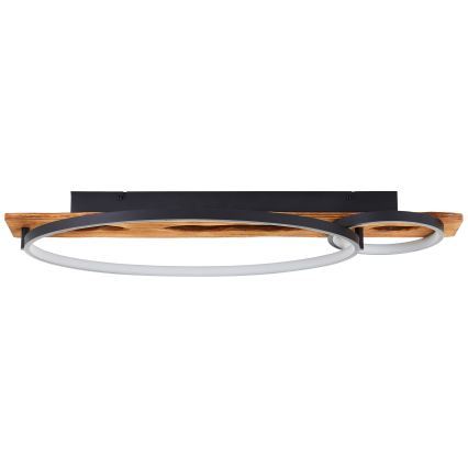Brilliant - Plafonnier LED à intensité variable PIRUS LED/30W/230V 30x70 cm en bois d'hévéa