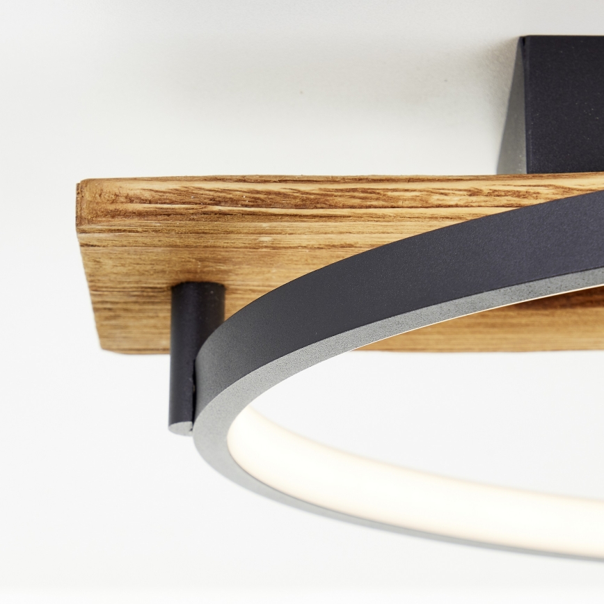 Brilliant - Plafonnier LED à intensité variable PIRUS LED/30W/230V 30x70 cm en bois d'hévéa