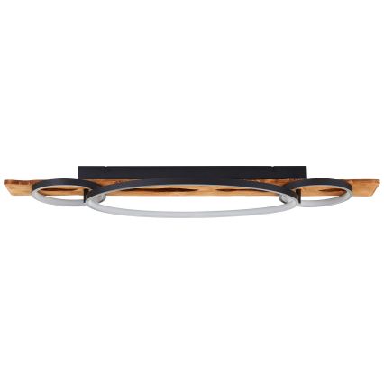 Brilliant - Plafonnier LED dimmable PIRUS LED/40W/230V 30x90 cm en bois d'hévéa