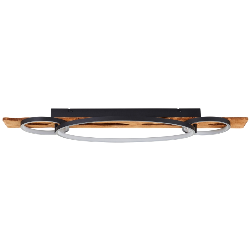Brilliant - Plafonnier LED dimmable PIRUS LED/40W/230V 30x90 cm en bois d'hévéa