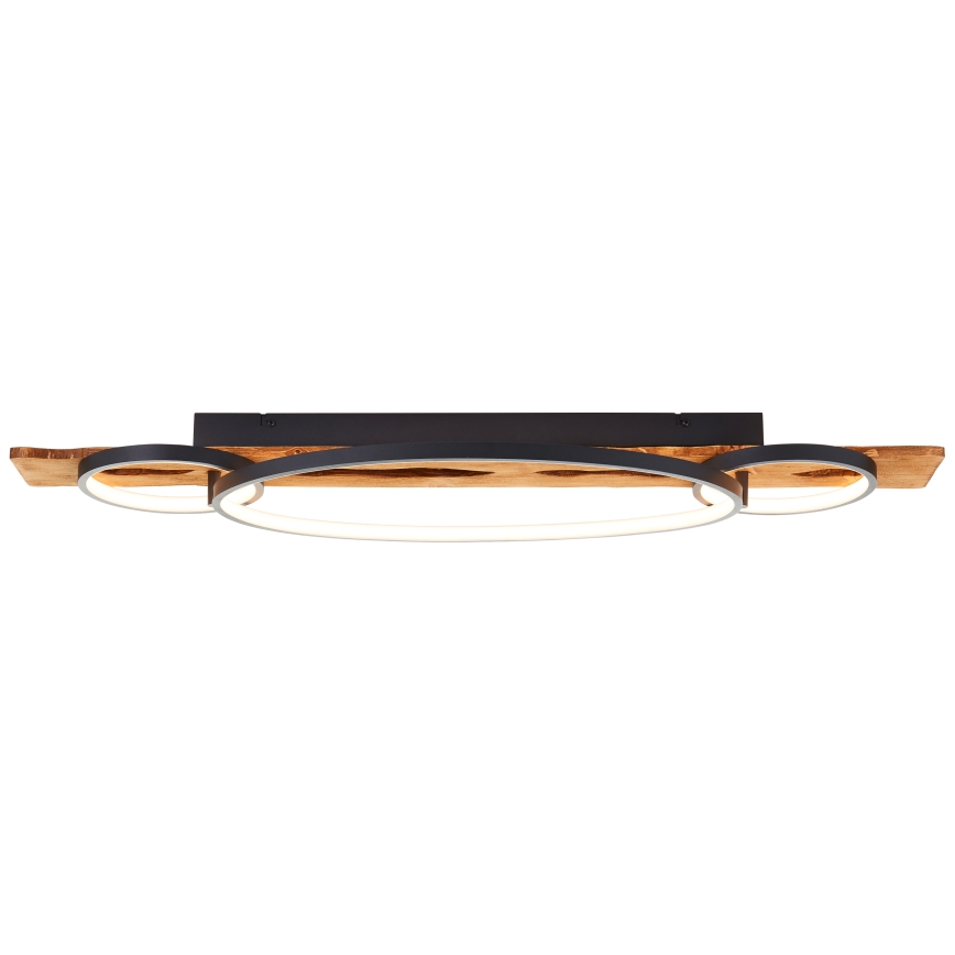 Brilliant - Plafonnier LED dimmable PIRUS LED/40W/230V 30x90 cm en bois d'hévéa