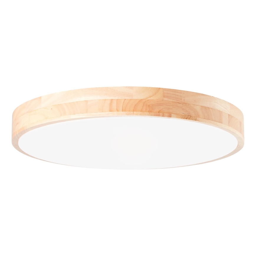 Brilliant - Plafonnier LED dimmable SLIMLINE LED/60W/230V 3000-6500K Ø 45 cm bois d'hévéa + télécommande