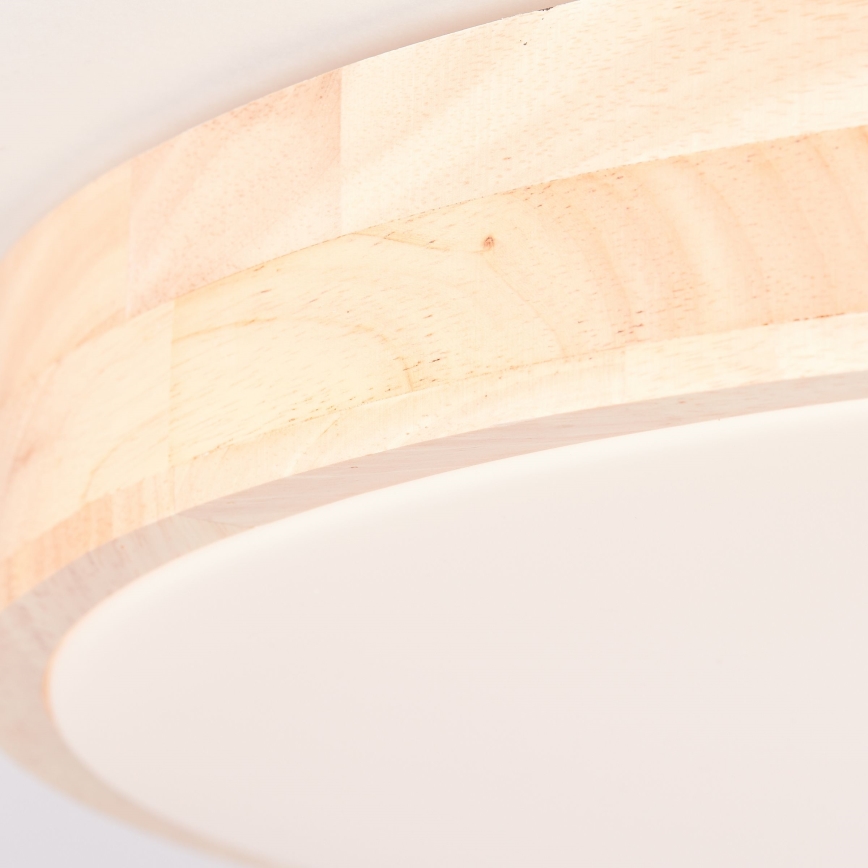 Brilliant - Plafonnier LED dimmable SLIMLINE LED/60W/230V 3000-6500K Ø 45 cm bois d'hévéa + télécommande