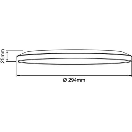 Brilliant - Plafonnier LED dimmable SORELL LED/18W/230V 3000-6500K Ø 29 cm blanc + télécommande