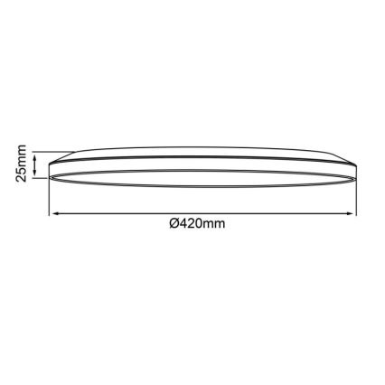 Brilliant - Plafonnier LED dimmable SORELL LED/24W/230V 3000-6500K Ø 42 cm noir + télécommande