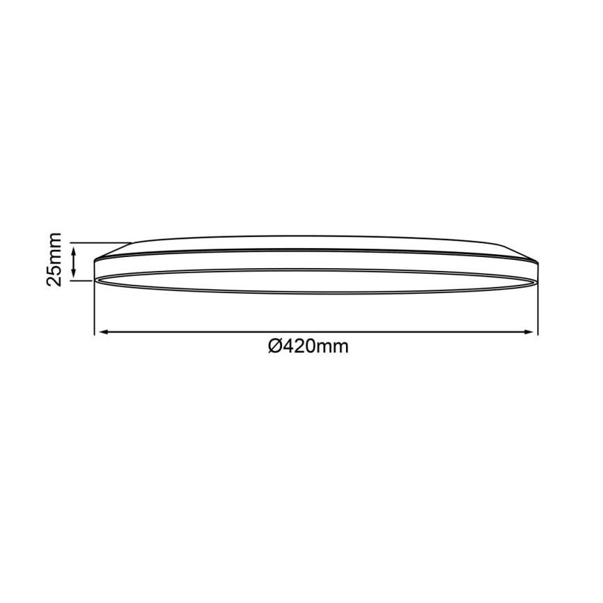 Brilliant - Plafonnier LED dimmable SORELL LED/24W/230V 3000-6500K Ø 42 cm noir + télécommande