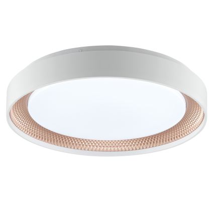 Brilliant - Plafonnier LED dimmable WALDO LED/24W/230V 3000-6500K Ø 38,5 cm blanc/or rose + télécommande
