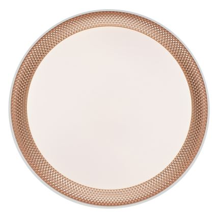 Brilliant - Plafonnier LED dimmable WALDO LED/24W/230V 3000-6500K Ø 38,5 cm blanc/or rose + télécommande