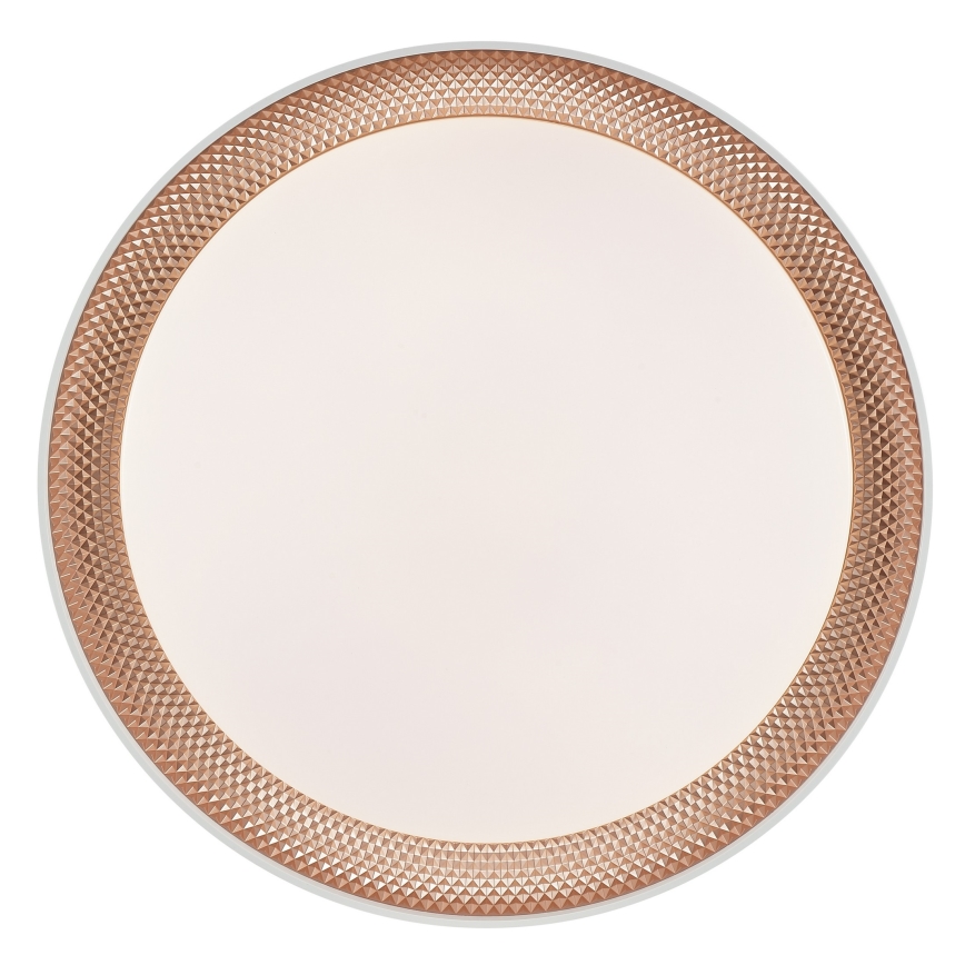 Brilliant - Plafonnier LED dimmable WALDO LED/24W/230V 3000-6500K Ø 38,5 cm blanc/or rose + télécommande