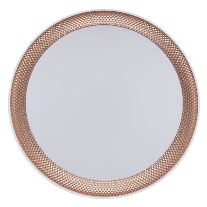 Brilliant - Plafonnier LED dimmable WALDO LED/24W/230V 3000-6500K Ø 38,5 cm blanc/or rose + télécommande