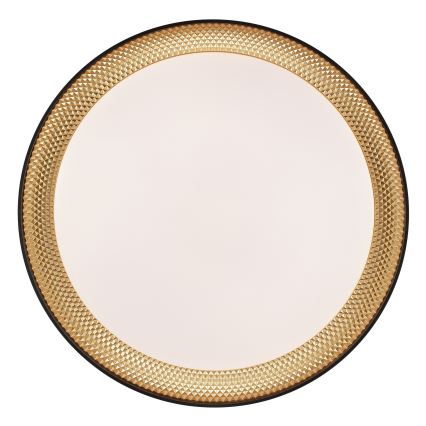 Brilliant - Plafonnier LED dimmable WALDO LED/24W/230V 3000-6500K Ø 38,5 cm noir/doré + télécommande