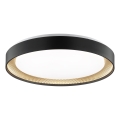 Brilliant - Plafonnier LED dimmable WALDO LED/36W/230V 3000-6500K Ø 48,5 cm noir/doré + télécommande