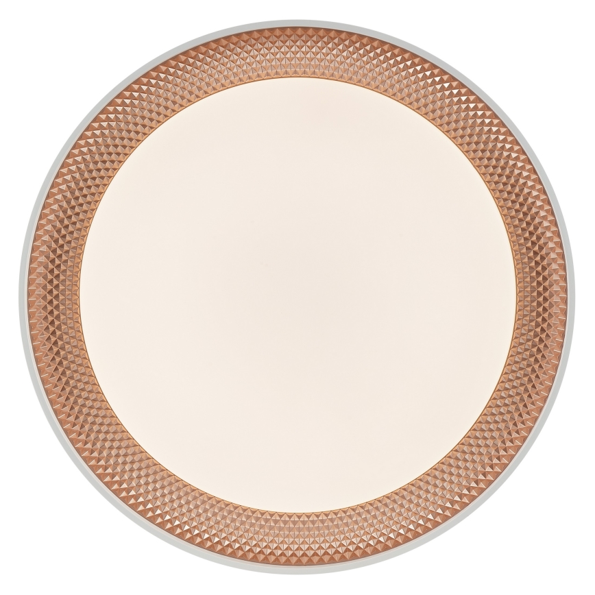 Brilliant - Plafonnier LED dimmable WALDO LED/36W/230V 3000-6500K Ø 48,5 cm blanc/or rose + télécommande
