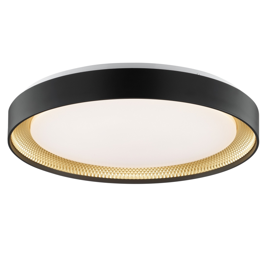 Brilliant - Plafonnier LED dimmable WALDO LED/36W/230V 3000-6500K Ø 48,5 cm noir/doré + télécommande