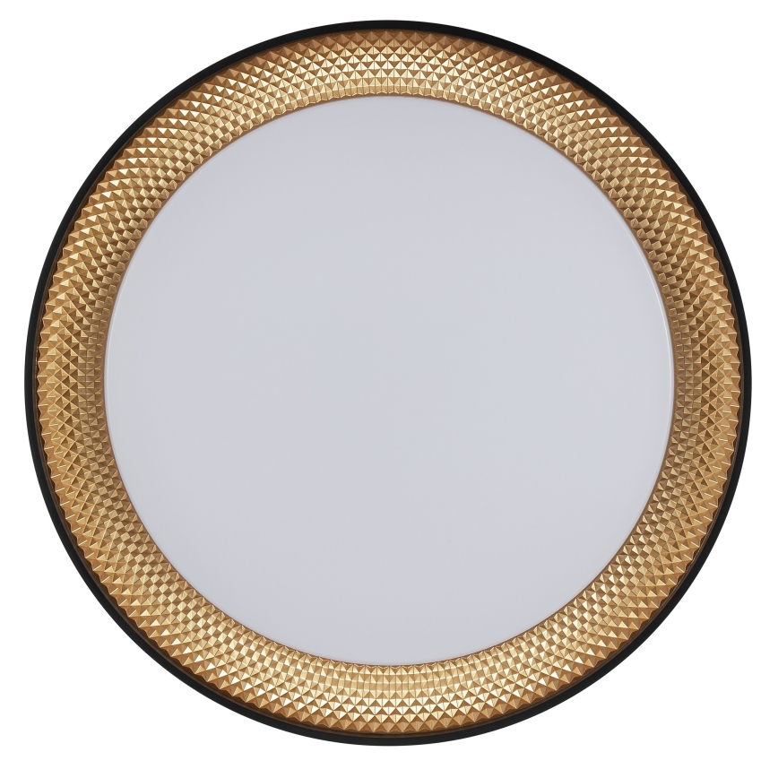 Brilliant - Plafonnier LED dimmable WALDO LED/36W/230V 3000-6500K Ø 48,5 cm noir/doré + télécommande