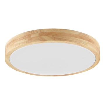 Brilliant - Plafonnier LED pour salle de bains MOREEN LED/18W/230V 2700/4000/6500K Ø 34 cm IP44 en hévéa