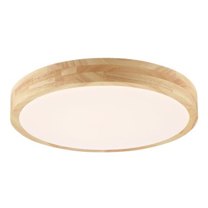 Brilliant - Plafonnier LED pour salle de bains MOREEN LED/18W/230V 2700/4000/6500K Ø 34 cm IP44 en hévéa