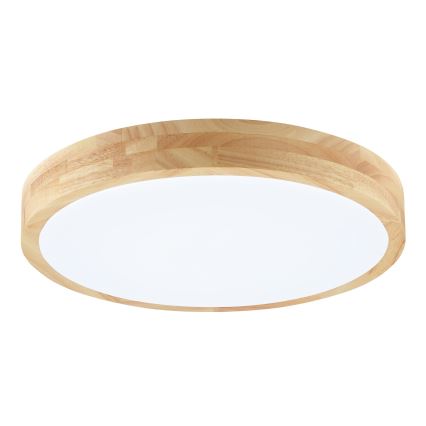 Brilliant - Plafonnier LED pour salle de bains MOREEN LED/18W/230V 2700/4000/6500K Ø 34 cm IP44 en hévéa