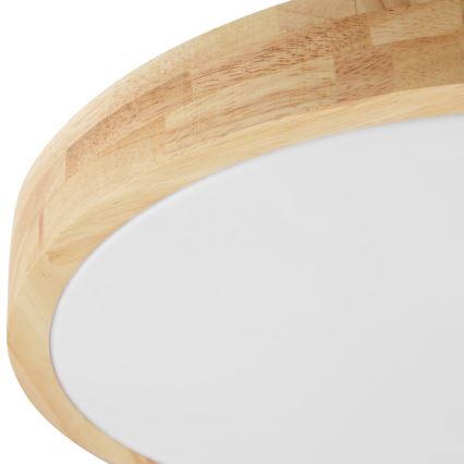 Brilliant - Plafonnier LED pour salle de bains MOREEN LED/18W/230V 2700/4000/6500K Ø 34 cm IP44 en hévéa