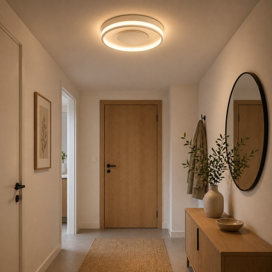 Brilliant - Plafonnier LED REVOLA LED/33W/230V 3000/4000/6500K Ø 40 cm blanc