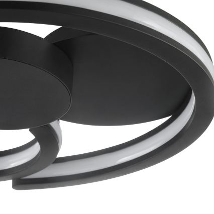Brilliant - Plafonnier LED REVOLA LED/33W/230V 3000/4000/6500K Ø 40 cm noir