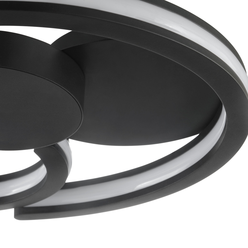 Brilliant - Plafonnier LED REVOLA LED/33W/230V 3000/4000/6500K Ø 40 cm noir