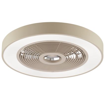 Brilliant - Plafonnier LED RGBW dimmable avec ventilateur CATANIA LED/37W/230V 2700-6500K Ø 48,6 cm beige + télécommande