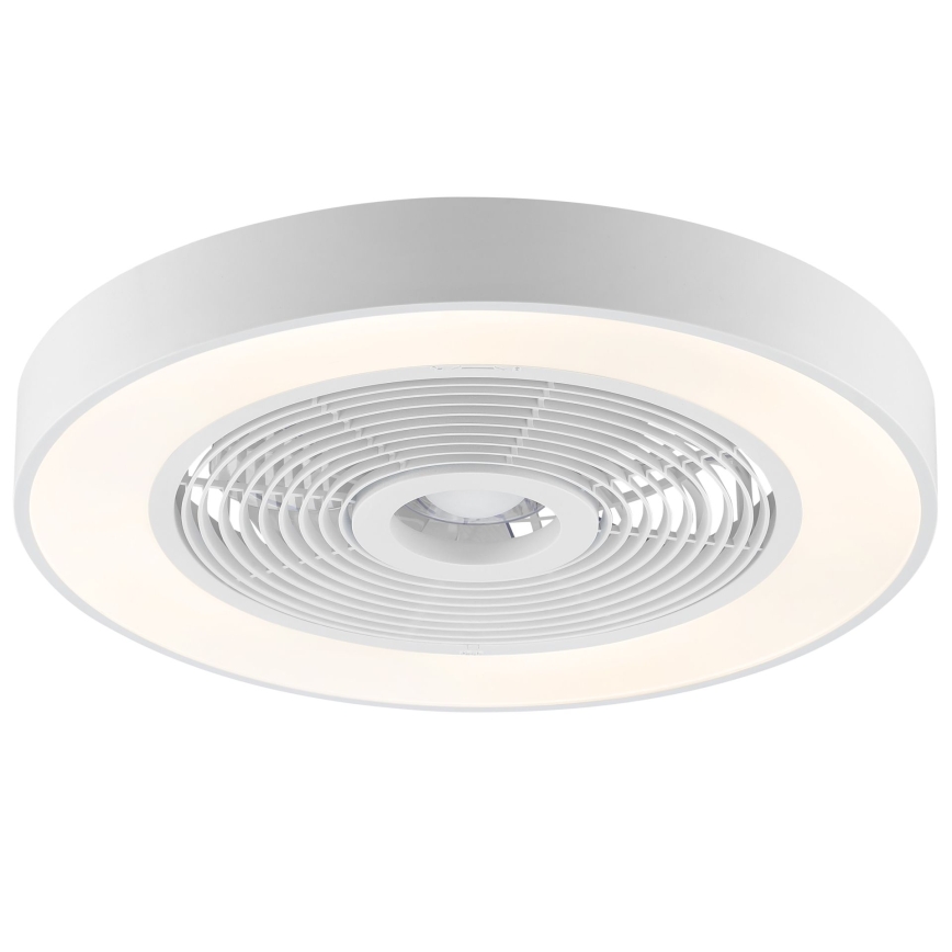 Brilliant - Plafonnier LED RGBW dimmable avec ventilateur CATANIA LED/37W/230V 2700-6500K Ø 48,6 cm blanc + télécommande