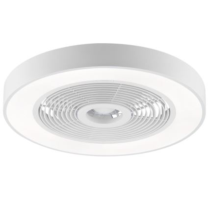 Brilliant - Plafonnier LED RGBW dimmable avec ventilateur CATANIA LED/37W/230V 2700-6500K Ø 48,6 cm blanc + télécommande