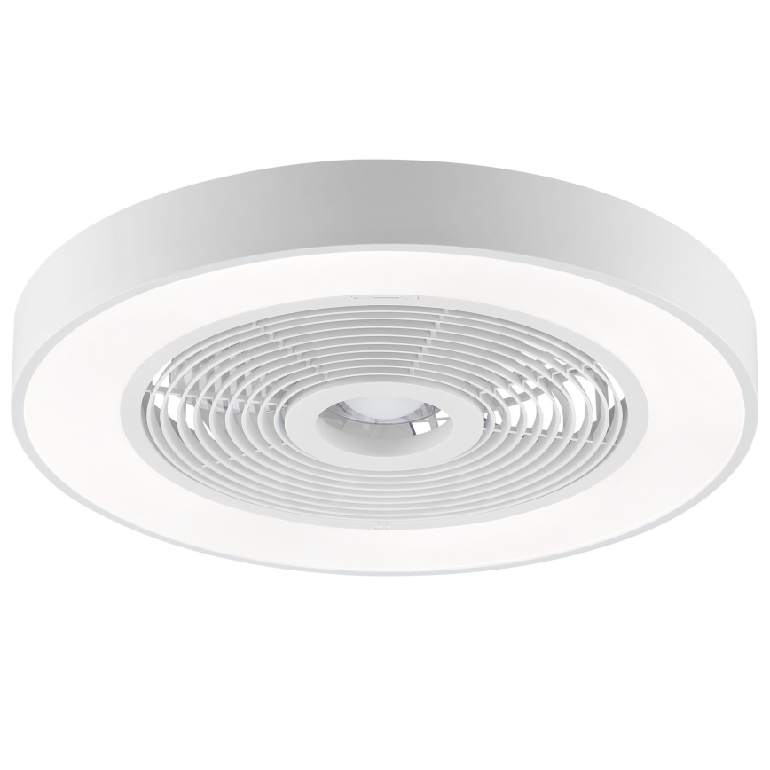 Brilliant - Plafonnier LED RGBW dimmable avec ventilateur CATANIA LED/37W/230V 2700-6500K Ø 48,6 cm blanc + télécommande
