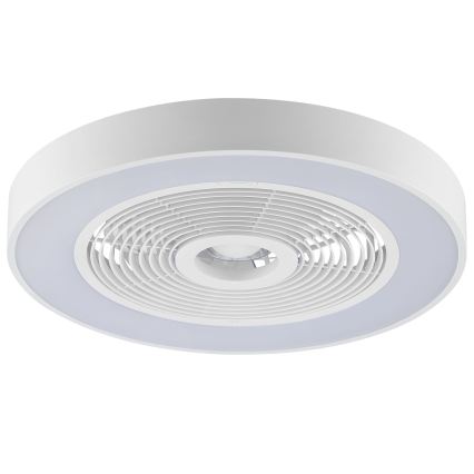 Brilliant - Plafonnier LED RGBW dimmable avec ventilateur CATANIA LED/37W/230V 2700-6500K Ø 48,6 cm blanc + télécommande