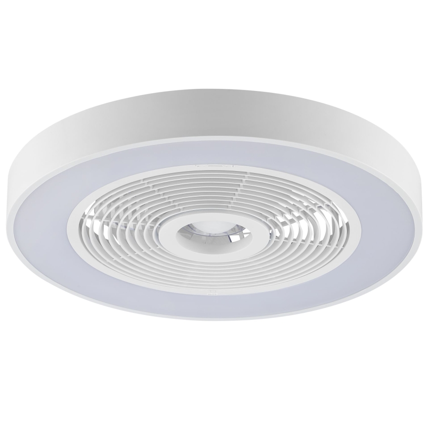 Brilliant - Plafonnier LED RGBW dimmable avec ventilateur CATANIA LED/37W/230V 2700-6500K Ø 48,6 cm blanc + télécommande