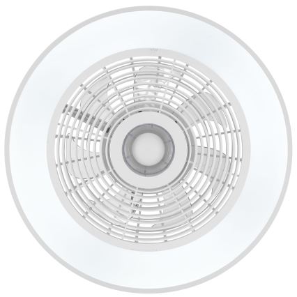 Brilliant - Plafonnier LED RGBW dimmable avec ventilateur CATANIA LED/37W/230V 2700-6500K Ø 48,6 cm blanc + télécommande