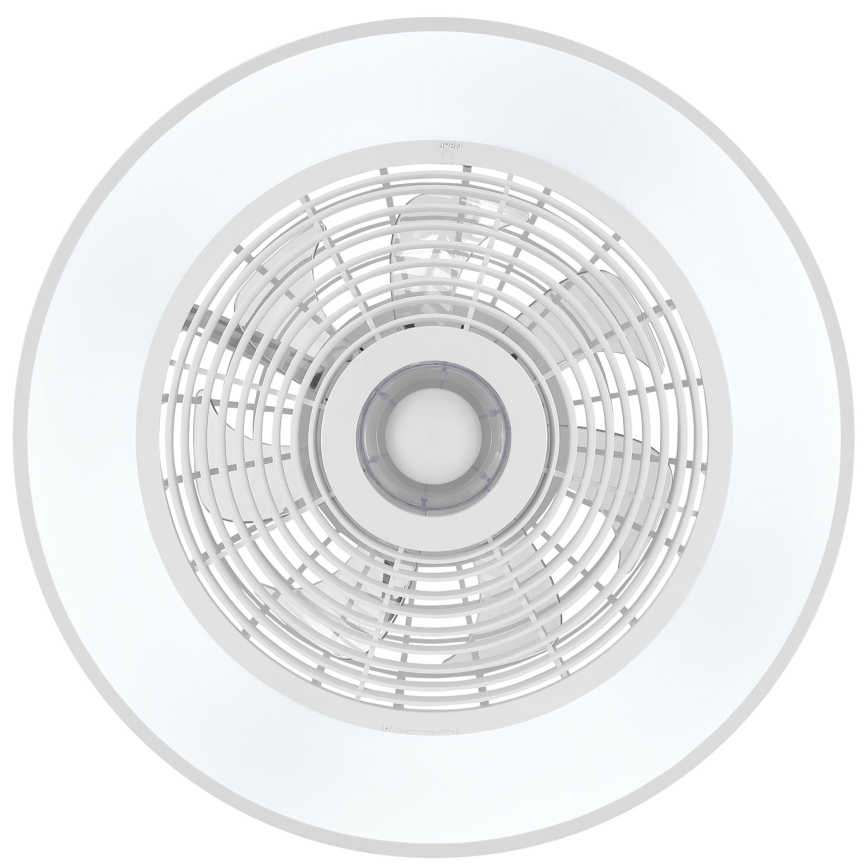 Brilliant - Plafonnier LED RGBW dimmable avec ventilateur CATANIA LED/37W/230V 2700-6500K Ø 48,6 cm blanc + télécommande