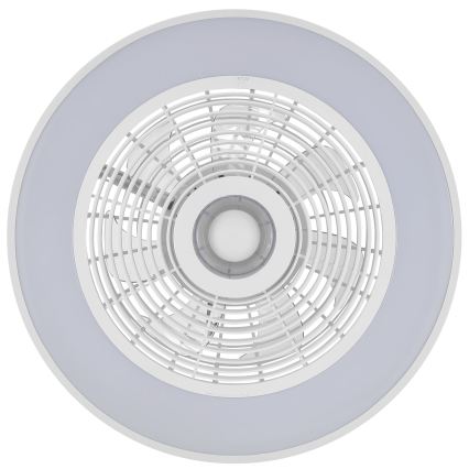Brilliant - Plafonnier LED RGBW dimmable avec ventilateur CATANIA LED/37W/230V 2700-6500K Ø 48,6 cm blanc + télécommande
