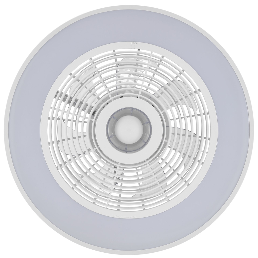 Brilliant - Plafonnier LED RGBW dimmable avec ventilateur CATANIA LED/37W/230V 2700-6500K Ø 48,6 cm blanc + télécommande