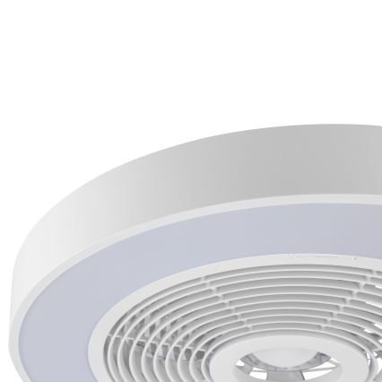 Brilliant - Plafonnier LED RGBW dimmable avec ventilateur CATANIA LED/37W/230V 2700-6500K Ø 48,6 cm blanc + télécommande