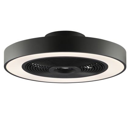 Brilliant - Plafonnier LED RGBW dimmable avec ventilateur CATANIA LED/37W/230V 2700–6500K Ø 48,6 cm noir + télécommande