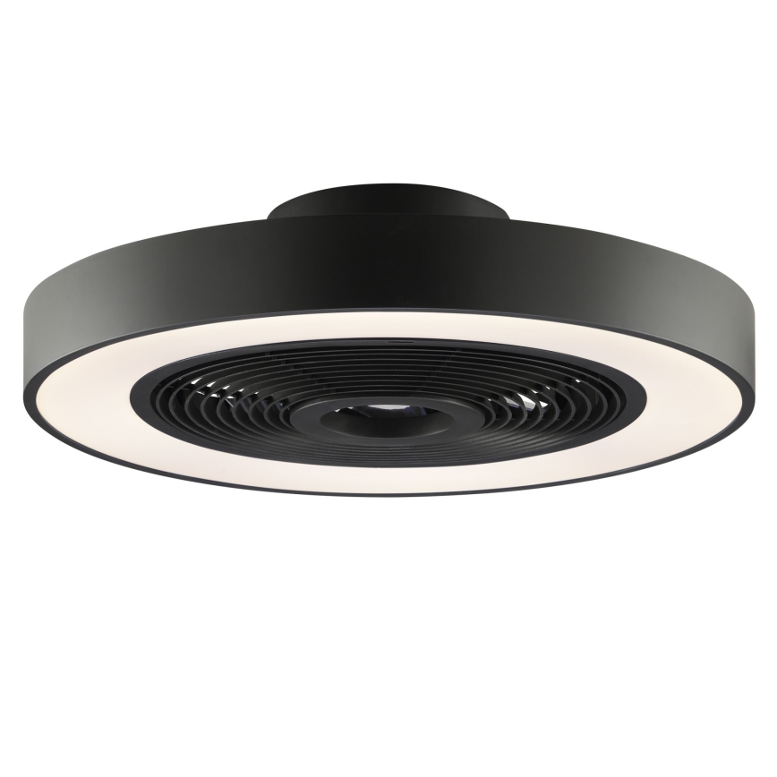 Brilliant - Plafonnier LED RGBW dimmable avec ventilateur CATANIA LED/37W/230V 2700–6500K Ø 48,6 cm noir + télécommande