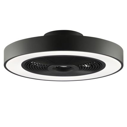 Brilliant - Plafonnier LED RGBW dimmable avec ventilateur CATANIA LED/37W/230V 2700–6500K Ø 48,6 cm noir + télécommande
