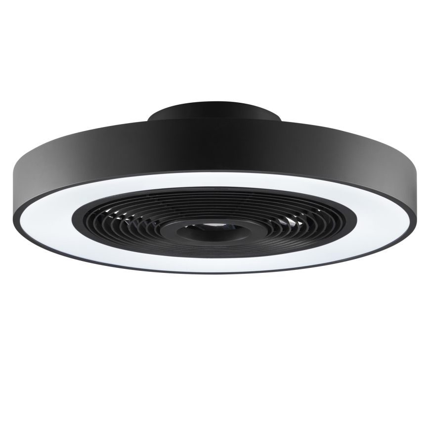 Brilliant - Plafonnier LED RGBW dimmable avec ventilateur CATANIA LED/37W/230V 2700–6500K Ø 48,6 cm noir + télécommande