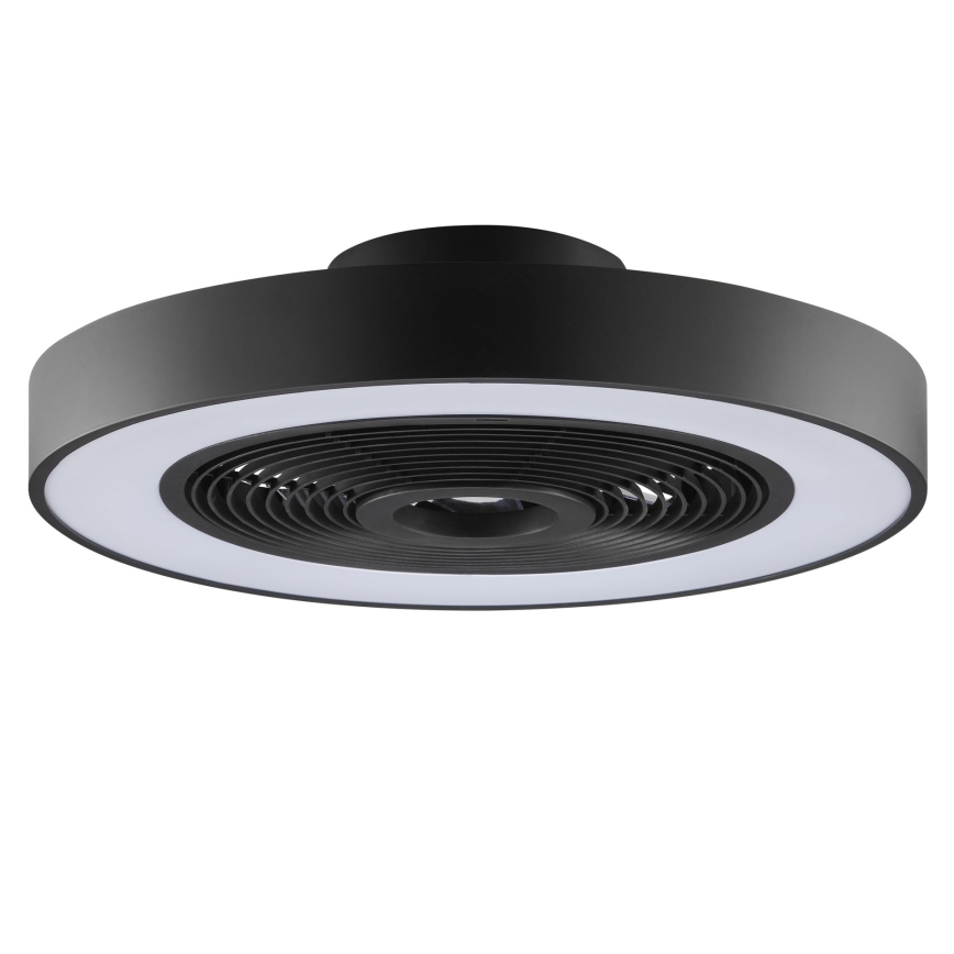 Brilliant - Plafonnier LED RGBW dimmable avec ventilateur CATANIA LED/37W/230V 2700–6500K Ø 48,6 cm noir + télécommande