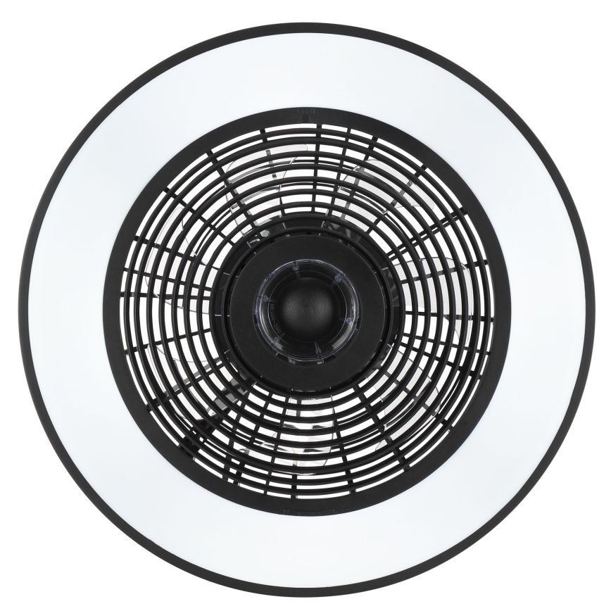 Brilliant - Plafonnier LED RGBW dimmable avec ventilateur CATANIA LED/37W/230V 2700–6500K Ø 48,6 cm noir + télécommande