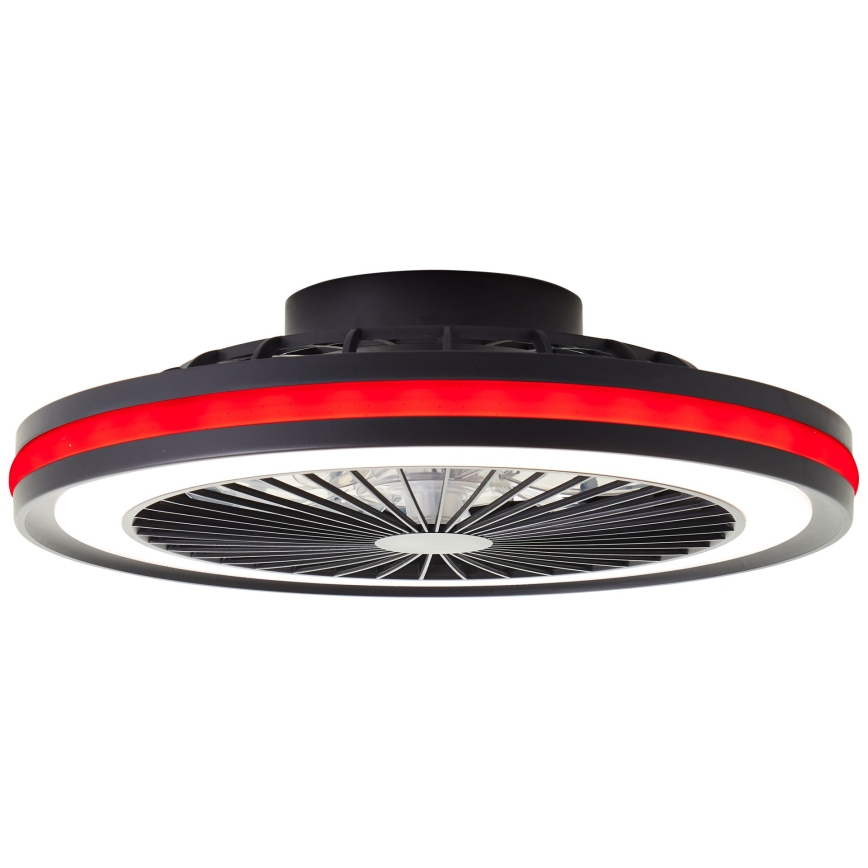 Brilliant - Plafonnier avec ventilateur PALMERO LED RGBW dimmable/40 W/230 V 2700–6500 K Ø 46,6 cm beige + télécommande
