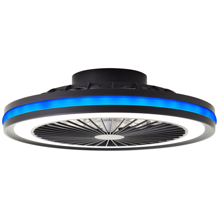 Brilliant - Plafonnier avec ventilateur PALMERO LED RGBW dimmable/40 W/230 V 2700–6500 K Ø 46,6 cm beige + télécommande